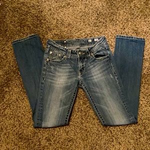 Miss Me JE5388TR Straight Skinny Leg Woman’s Jeans Size 27